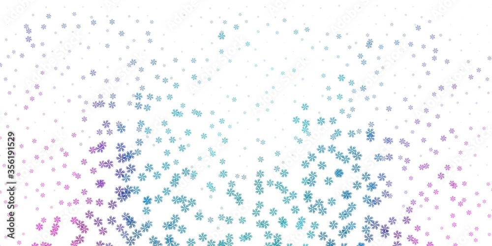 Light blue, red vector pattern with abstract shapes.