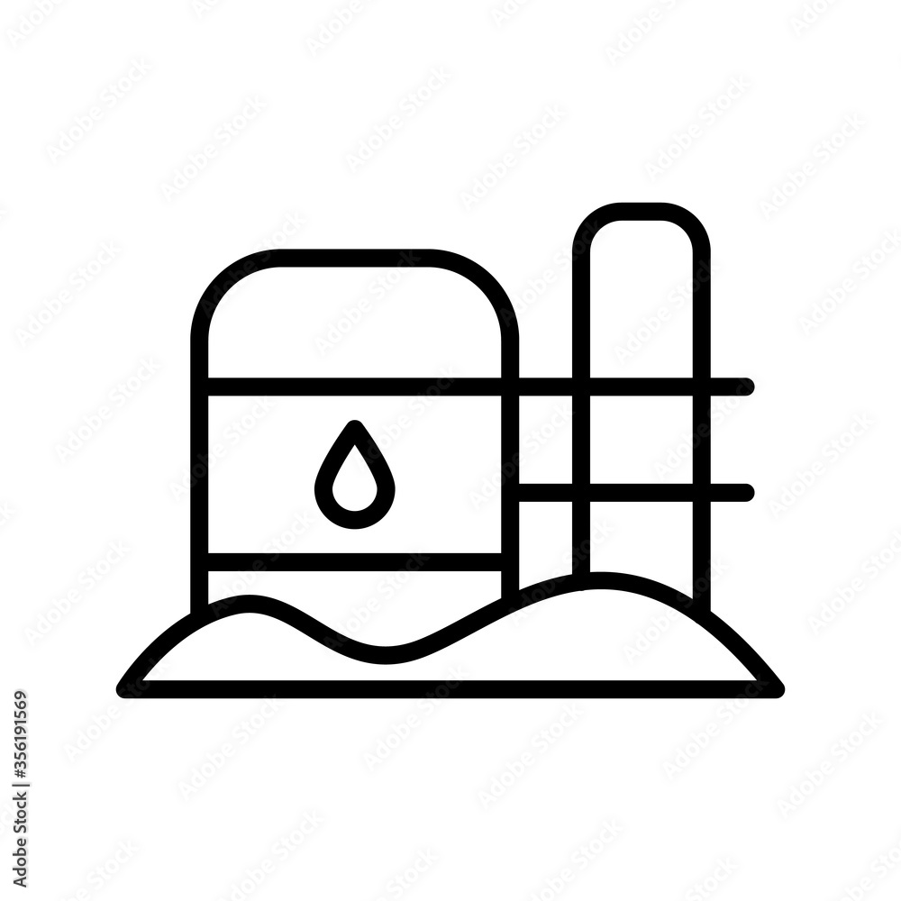 Oil can, desert icon. Simple line, outline vector elements of wilderness icons for ui and ux, website or mobile application Oil can, desert icon. Simple line, outline vector elements of wilderness icons for ui and ux, website or mobile application