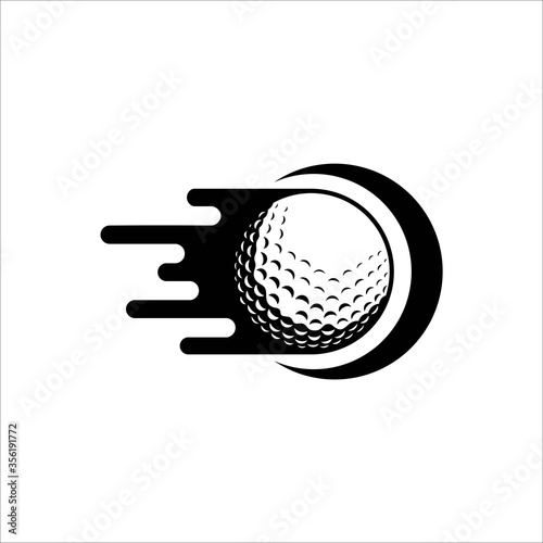 Golf ball vector. Golf Sport Logo Design  vector Illustration
