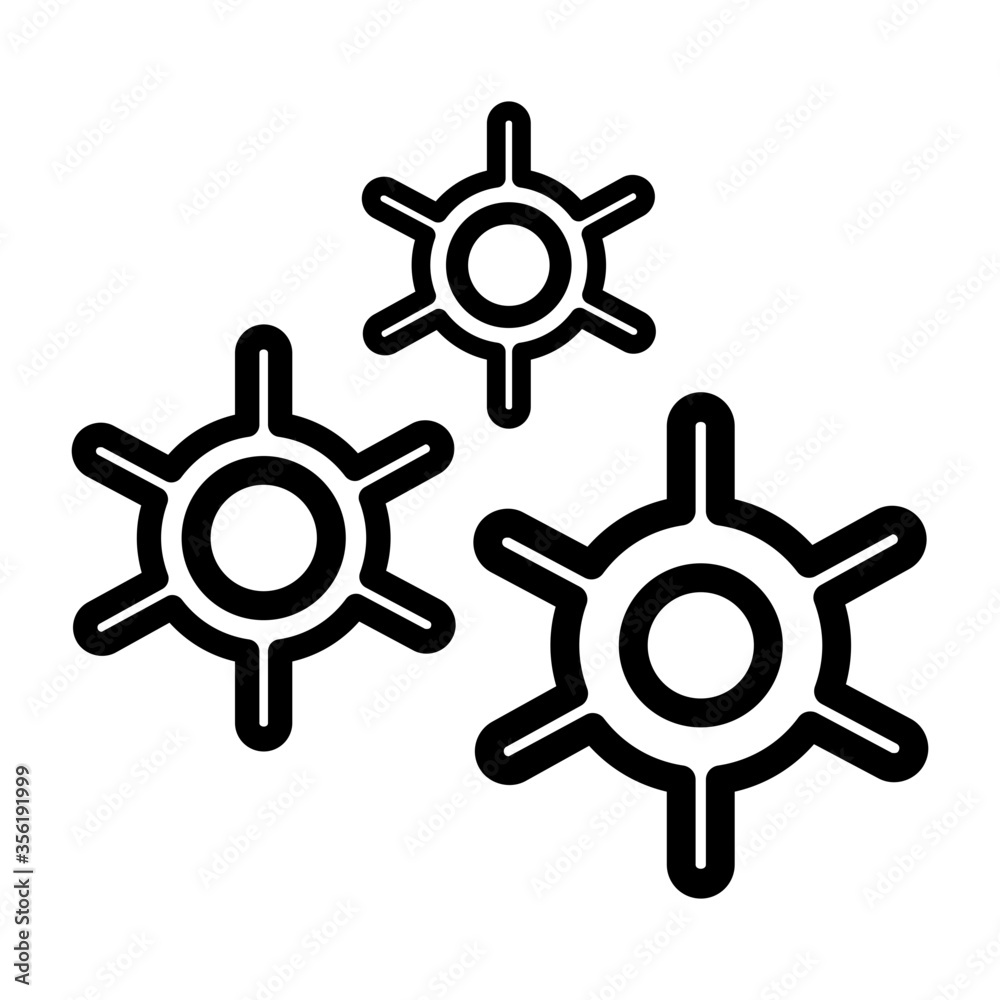 Obraz premium Vintage gear icon