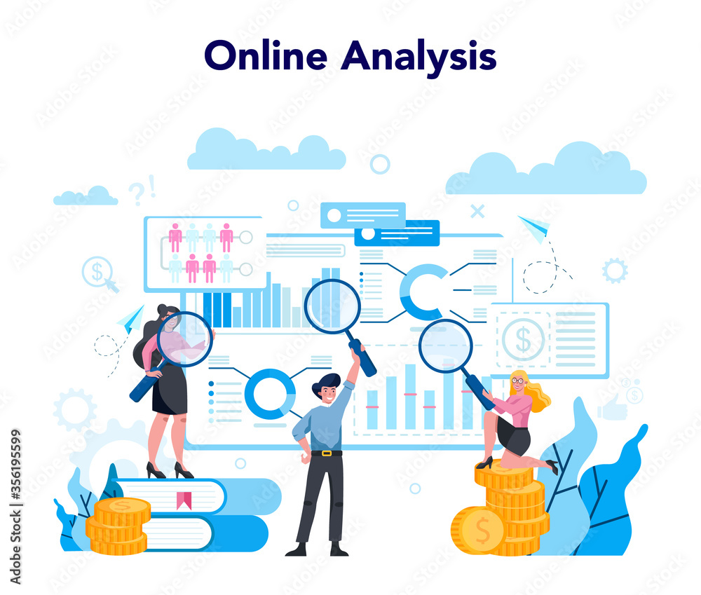 Audit concept. Business operation research and analysis. Financial Audit concept. Business operation research and analysis. Financial