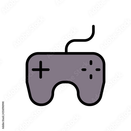 Gamepad, joystick icon. Simple color with outline vector elements of free time icons for ui and ux, website or mobile application