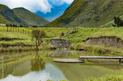 Paramo llama frio lago rio montaña 