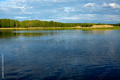 Echo lake in Zwierzyniec, Roztocze National Park, Poland