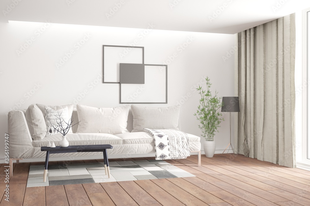 modern room with sofa,pillows,plaid,curtains modern room with sofa,pillows,plaid,curtains