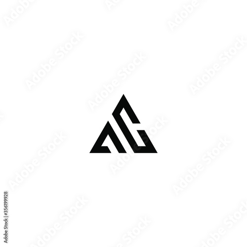 ac letter vector logo abstract photo