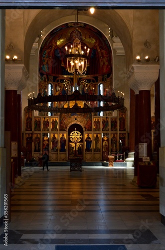 Entrance to the Serbian Orthodox Church in Belgrade