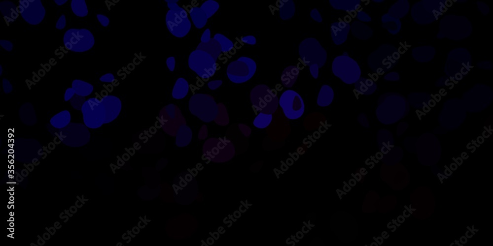 Dark blue, red vector background with random forms. Dark blue, red vector background with random forms.