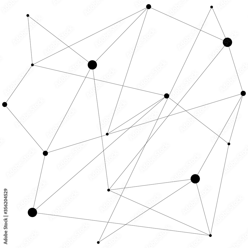 Abstract background with circles and connecting lines vector illustration Abstract background with circles and connecting lines vector illustration