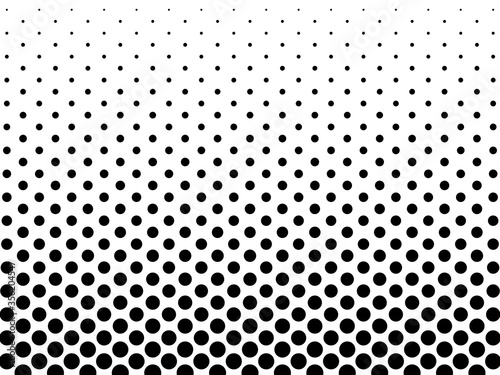 Background abstract black design with circles for business, presentations and banners. Creative geometric white background with black spots.