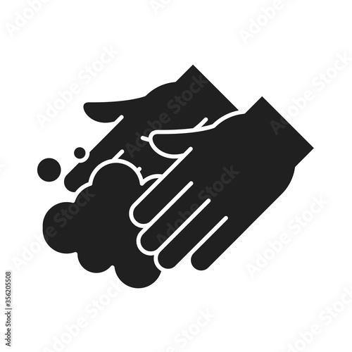 cleaning disinfection, washing hands frequently, coronavirus prevention sanitizer products silhouette style icon