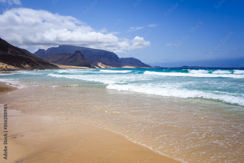 Baia das Gatas beach on Sao Vicente Island, Cape Verde Baia das Gatas beach on Sao Vicente Island, Cape Verde