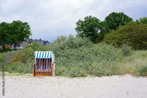 Strandkorb an der Ostsee in Pelzerhaken photo