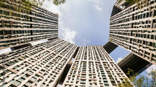 WS LA Clouds passing over The Pinnacle Duxton / Singapore photo