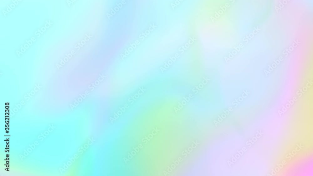 Multicolored motion gradient  lights soft background with holographic animation seamless loop.