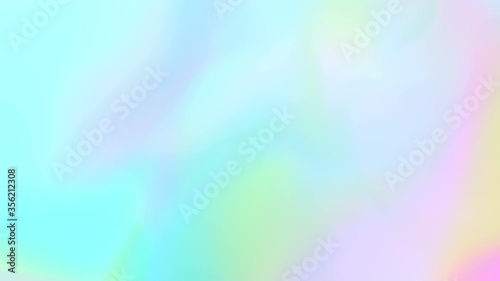 Multicolored motion gradient  lights soft background with holographic animation seamless loop.