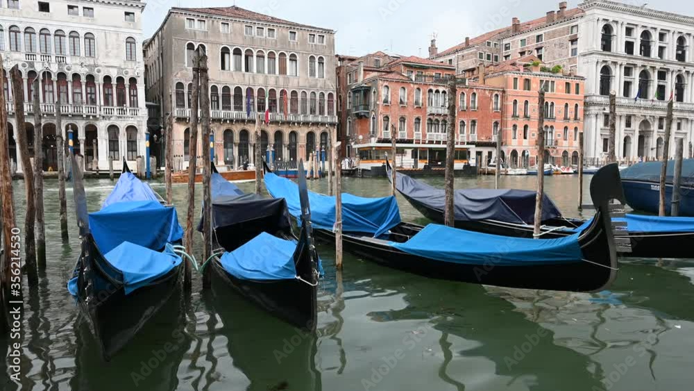 Venice, Italy - Historic buildings between the canals of the lagoon city Venice, Italy - Historic buildings between the canals of the lagoon city