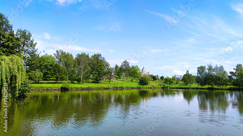 Fototapeta Naklejka Na Ścianę i Meble -  Perfect lake landscape in the spring season