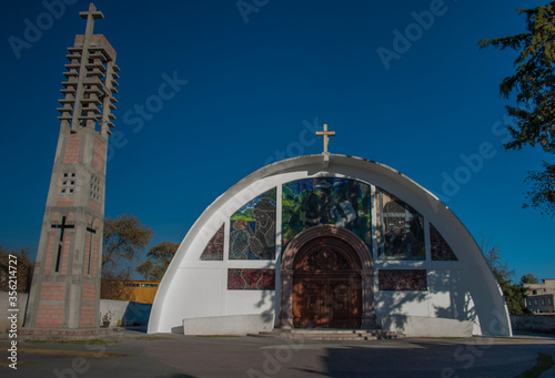  San Mateo Atenco, Toluca Mexico - Dic 2012
San Juan Bautista Parish, one of the most important of the city photo