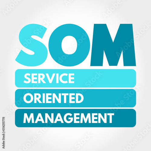 SOM - Service Oriented Management acronym, business concept background