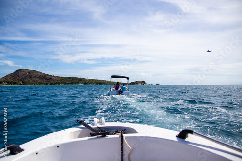 Boating at Lizard Island, Queensland, Australia to Private Beaches