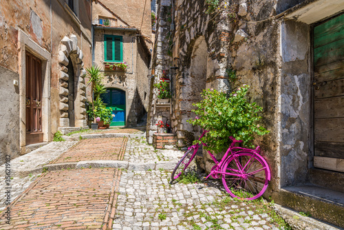 The beautiful village of Castro dei Volsci, near Frosinone, Lazio, Italy.