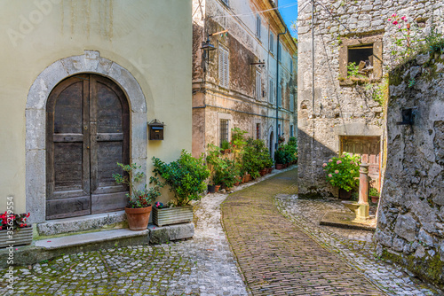 Foto The beautiful village of Castro dei Volsci, near Frosinone, Lazio, Italy