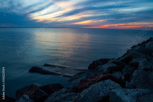 Sunset on the bay.