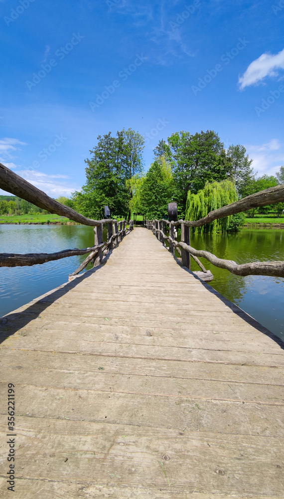 Perfect lake landscape in the spring season Perfect lake landscape in the spring season