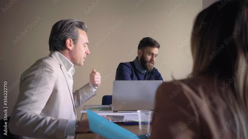 MS SELECTIVE FOCUS Business people working in office / Milan, Italy MS SELECTIVE FOCUS Business people working in office / Milan, Italy
