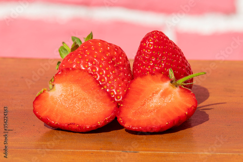 strawberries on a plate