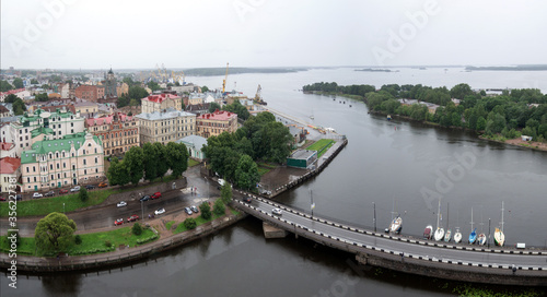 Panorama of the Old City of Vyborg.