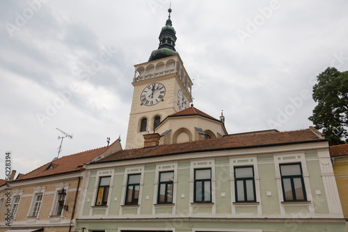 Old church in the downtown of Brno - city in the South Moravian Region of the Czech Republic