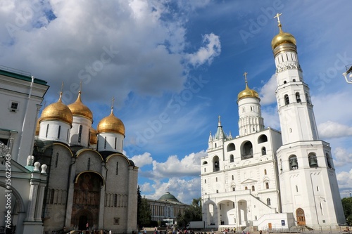 Buildings and landmarks of the beautiful Moscow.