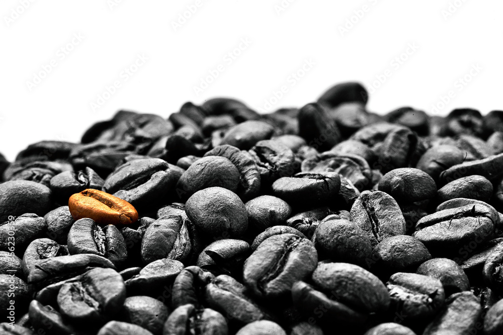 Coffee beans concept background backdrop texture selective saturation Coffee beans concept background backdrop texture selective saturation