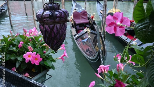 Venice, Italy - Historic buildings between the canals of the lagoon city
