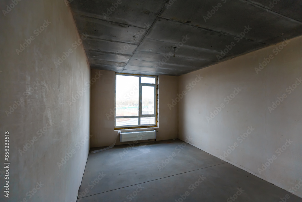Fototapeta premium preview apartment where renovations are taking place with the processing of all surfaces