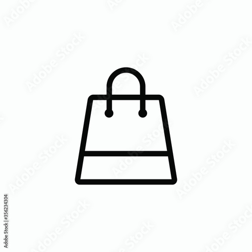 shopping bag icon vector