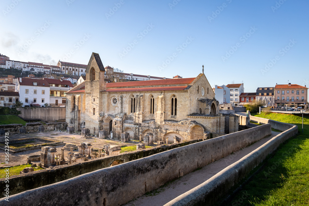 Ruins of monastery of Santa Clara a Velha at Coimbra, Portugal