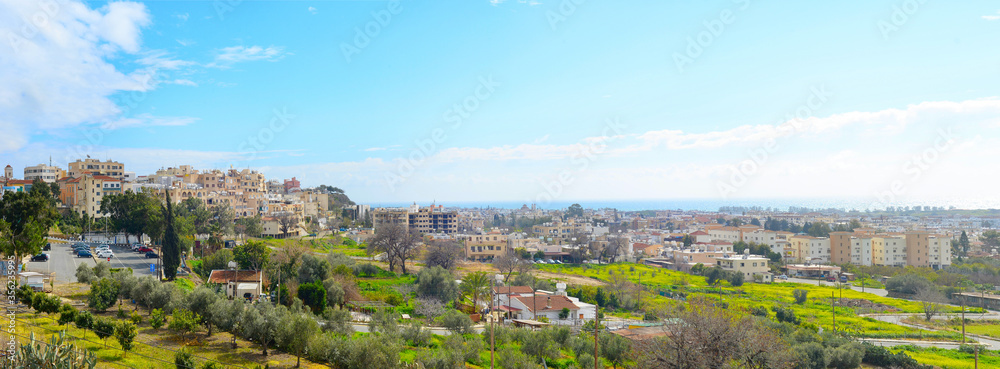 Paphos panorama skyline city Cyprus