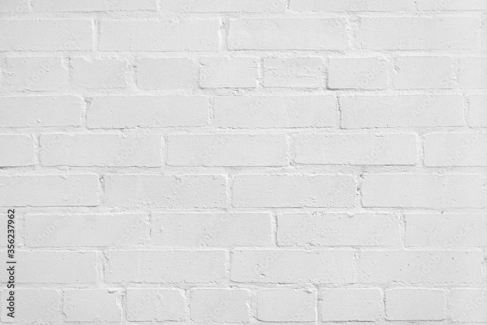 Abstract texture stained old stucco white brick wall background, grunge rusty blocks of stonework technology color horizontal architecture wallpaper