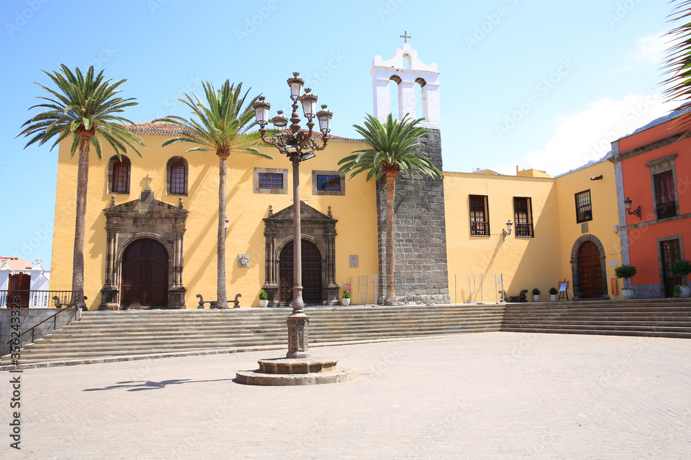 The historic church in Garachico, Tenerife Island, Canaries, Spain