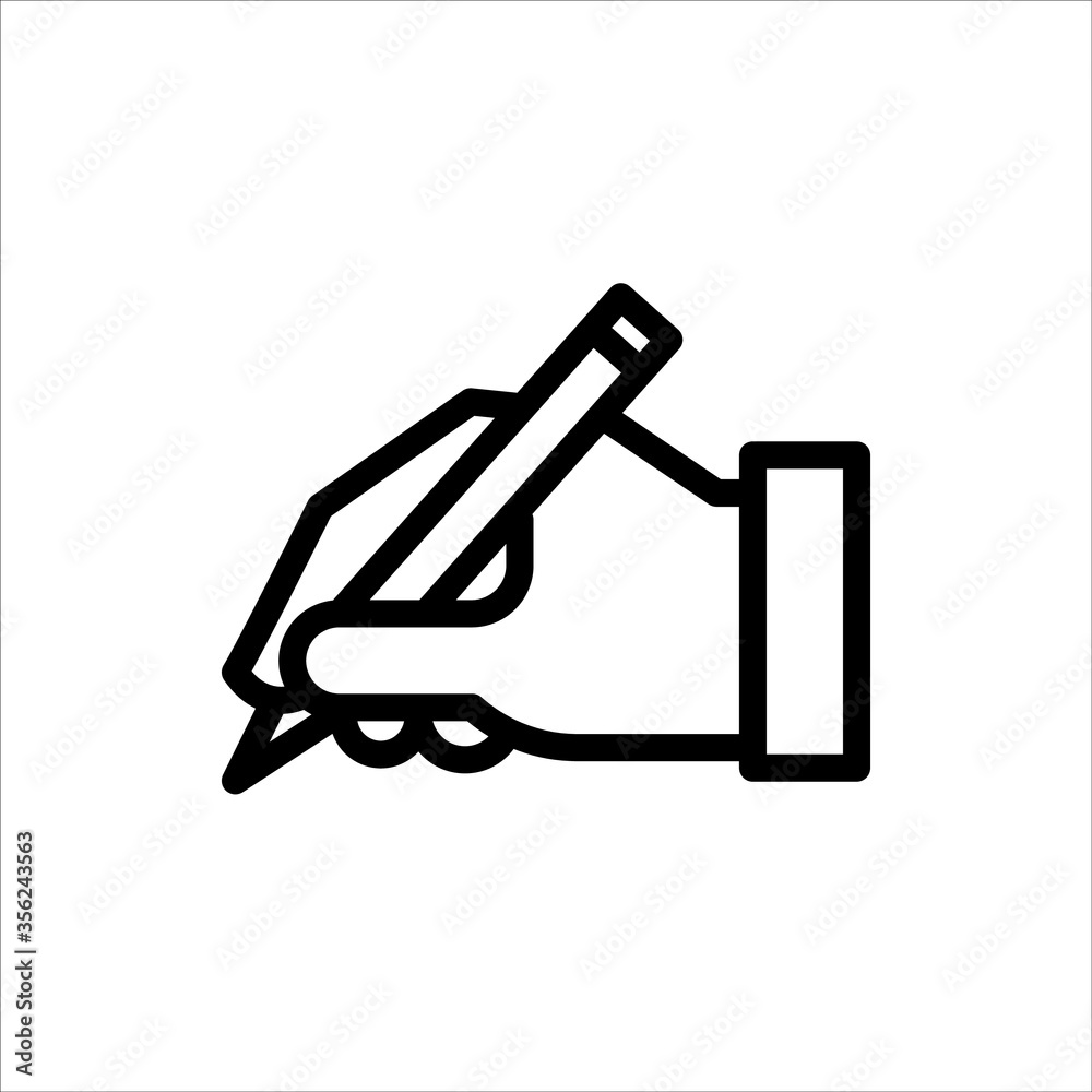 Hand writing flat line vector icon for mobile application, button and website design. Illustration isolated on white background. EPS 10 design, logo, app, infographic Hand writing flat line vector icon for mobile application, button and website design. Illustration isolated on white background. EPS 10 design, logo, app, infographic