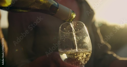 MS Couple drinking wine / Claremont, Cape Town, South Africa