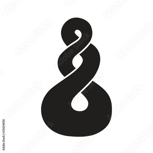 The pikorua,Twist, Maori love symbol