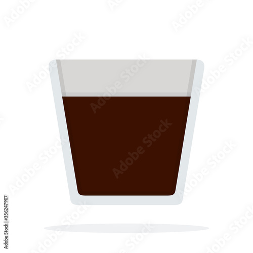 Chocolate for coffee drinks vector icon flat isolated