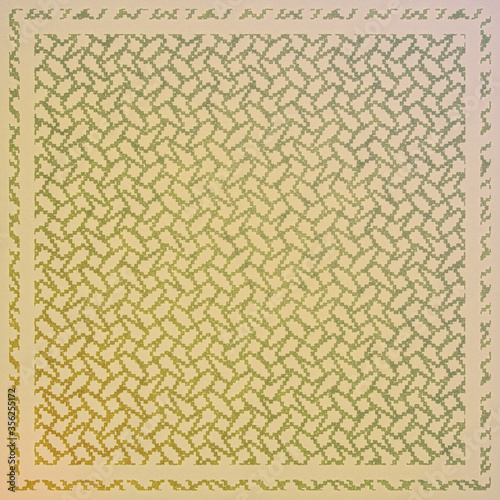 Fragment of multicolored fabric for decoration. The texture of carpet for use in graphic and architectural project. Pattern of fabric for background. 3D illustration.