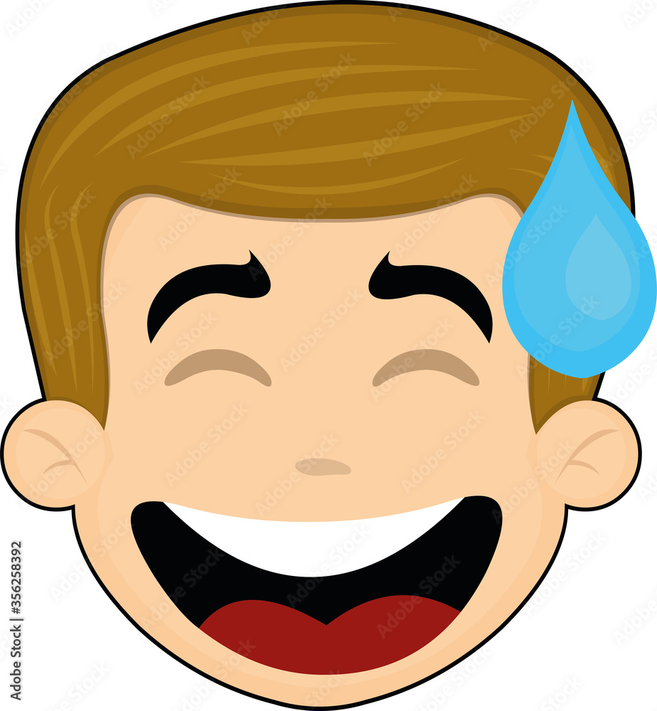 Vector illustration of the face of a nice cartoon man Vector illustration of the face of a nice cartoon man