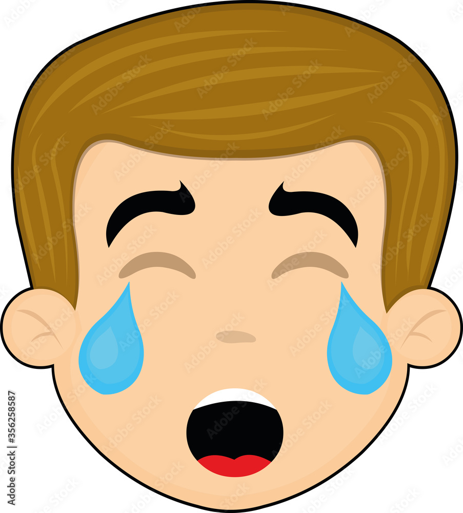 Vector illustration of the face of a nice cartoon man Vector illustration of the face of a nice cartoon man