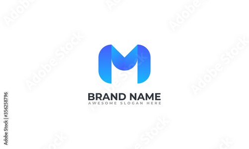 M modern letter logo design | M logo | M logo design template